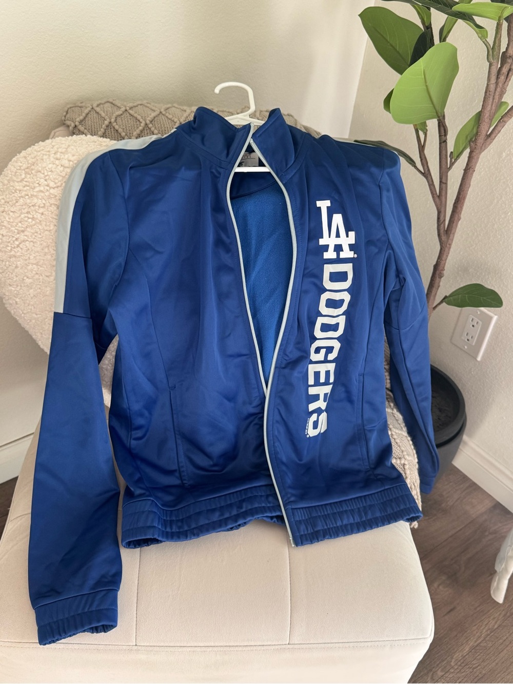 LA Dodgers Blue Varsity Zip-Up Jacket